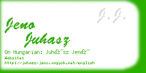 jeno juhasz business card